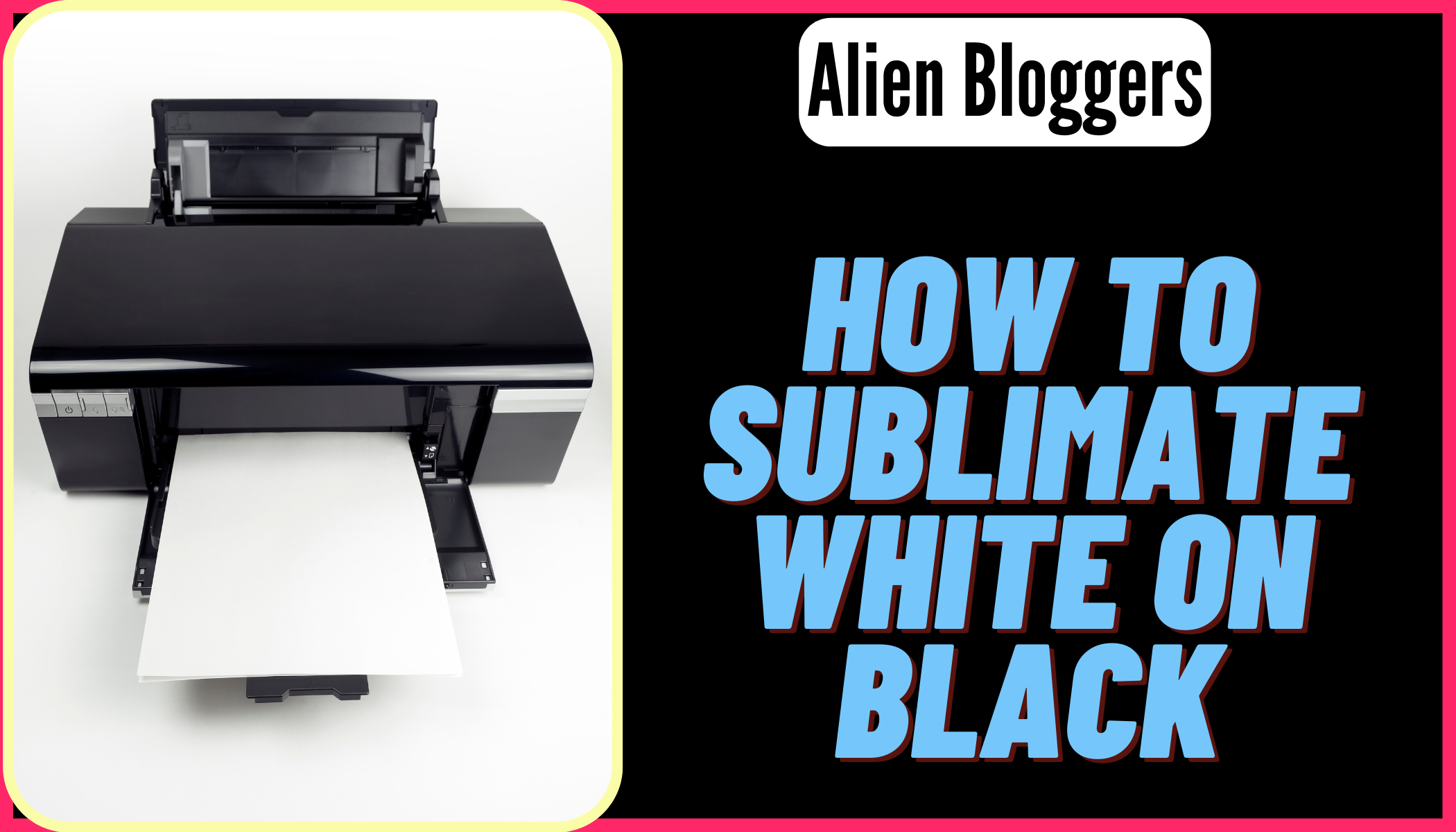 How to Sublimate White on Black
